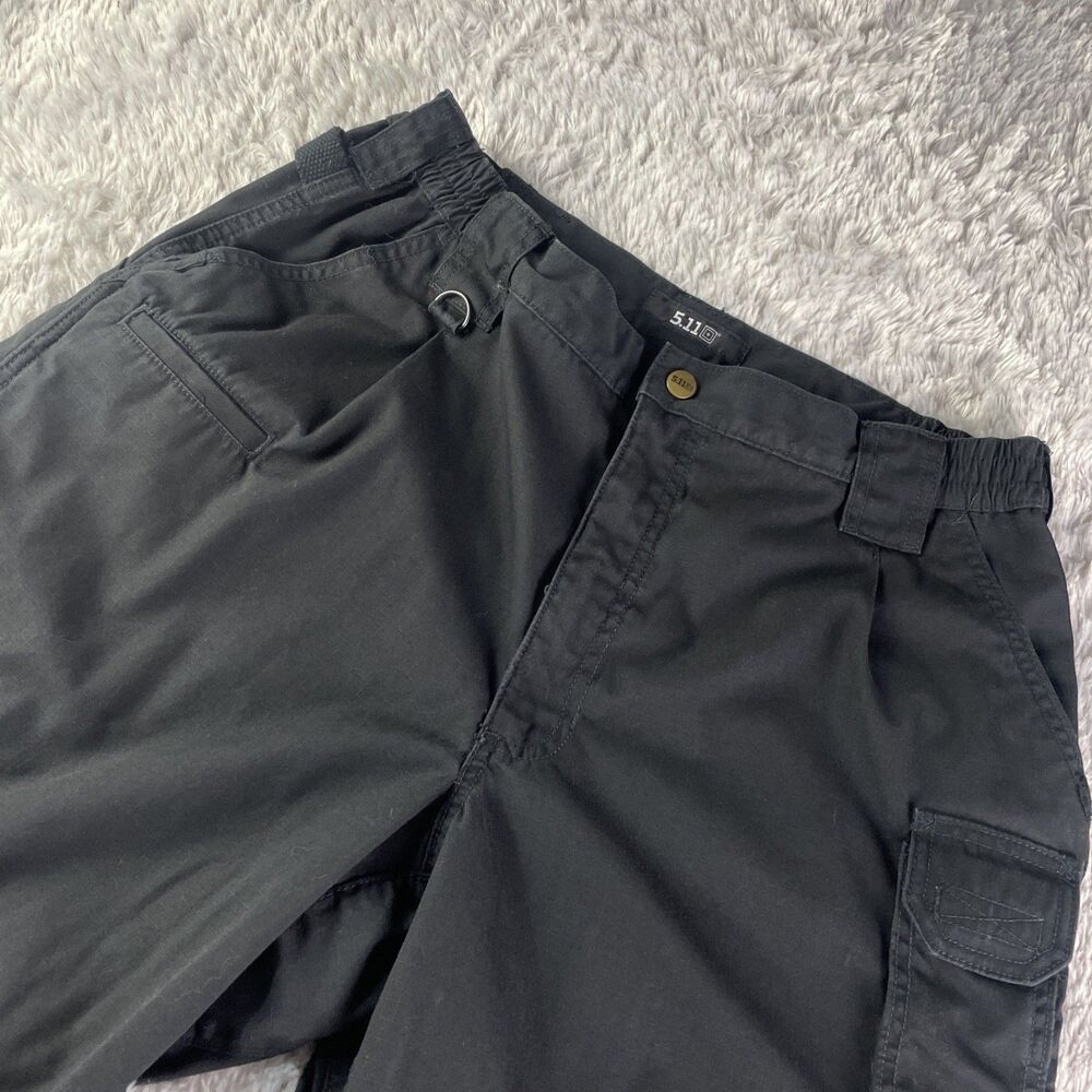5.11 Tactical Cargo Pants Mens 36x30 Black Utility Work Ripstop Outdoor Hiking